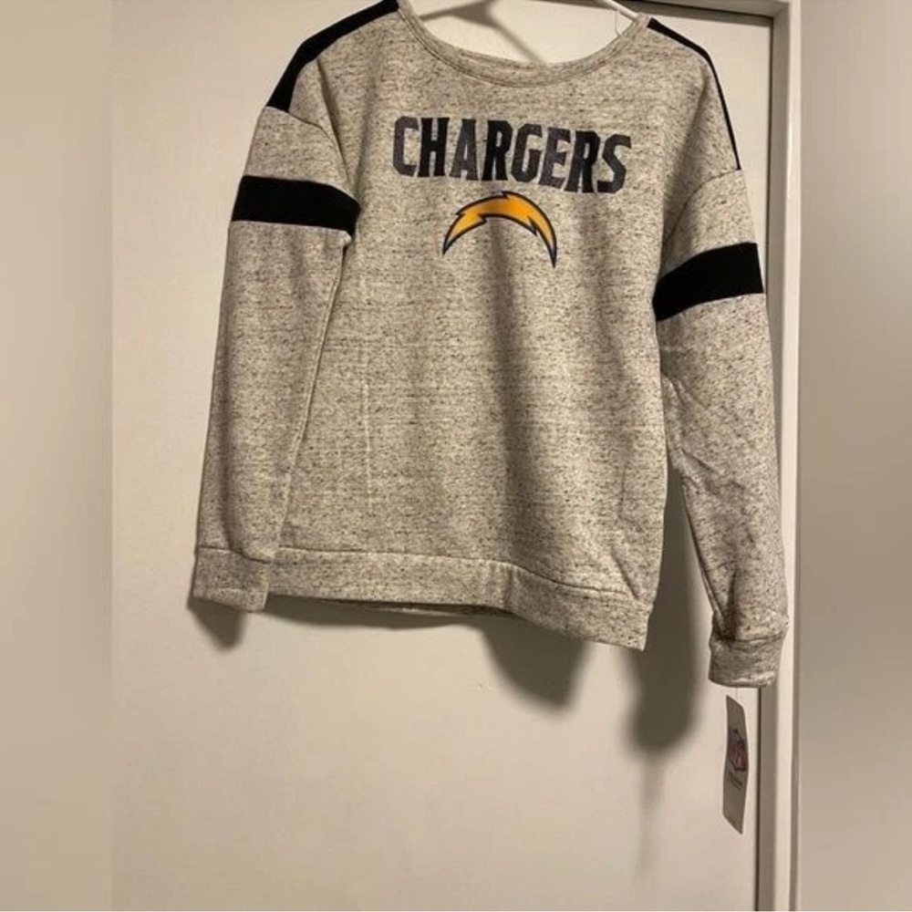 NFL Chargers girls sweatshirt size medium 10/12. Nwt